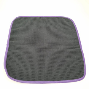 Washing And Drying: Streak Free Waffle Weave Window Cloth - Storm (Dark Grey)