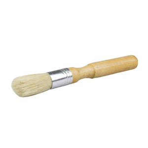 Mini Detail Brush with Wooden Handle for Cleaning Vents, emblems and inside & out