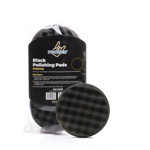 Polish Compounds Liquids: 2x Autostolz/Rockcar Black Waffle Polishing Pad (Finishing) - Made in Germany