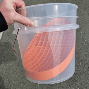 Rockcar Clear Bucket & Orange Mitt Slide Kit - 17L