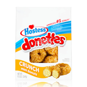 AMERICAN SNACKS: Hostess Donettes Crunch Mini Donuts 269g