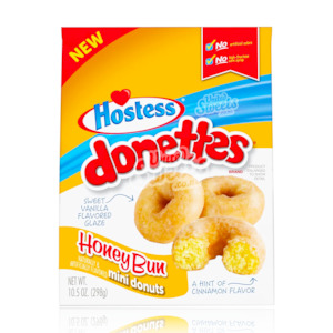 AMERICAN SNACKS: Hostess Donettes Honey Bun Mini Donuts 298g