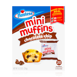 AMERICAN SNACKS: Hostess Chocolate Chip Muffin 234g