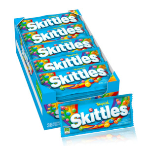 Party Bulk Supplies: Skittles Tropical 36 Pack (MADE IN USA) Best Before: 08/2024