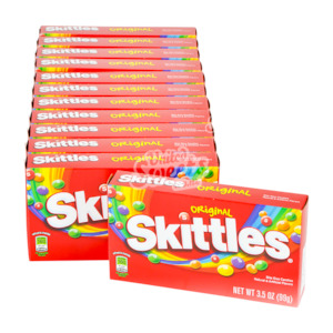 Party Bulk Supplies: Skittles Original Theatre Box 99g 12 Pack (MADE in USA)