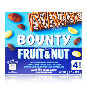 Sale: Bounty Fruit & Nut 4 Pack (UK Made)