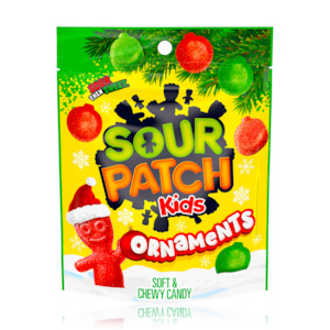 Sour Patch Kids Ornaments Large Bag 283g (Made in Canada) Best Before: 06/2024