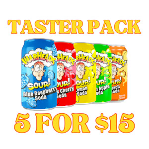 New Drinks: Warheads Sour Drinks Taster Pack 5 Cans