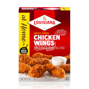 Flavour: Louisiana (At Home) Spicy Chicken Wings Seasoned Coating Mix 113g