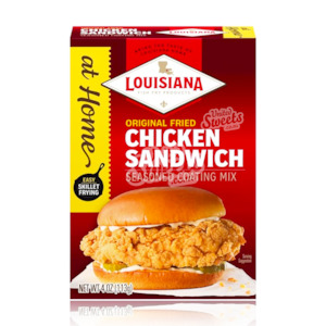 Flavour: Louisiana (At Home) Original Chicken Sandwich Seasoned Coating Mix 113g