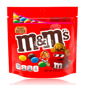 No Gift Boxes Cards: M&M's Peanut Butter Resealable Share 127.6g (BB:03/2025)