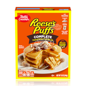 Jolly Rancher Reeses: Betty Crocker Reese's PUFFS Peanut Butter Pancake Mix 340g