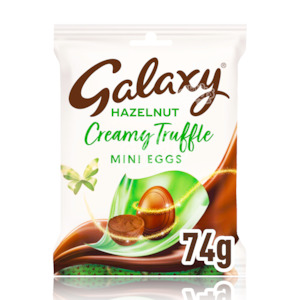 Easter 2: Galaxy HAZELNUT Creamy Truffle Eggs Bag 74g (UK MADE)