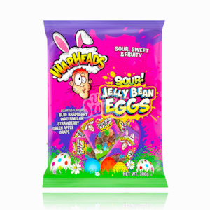 Warheads Sour Jelly Beans Eggs 300g