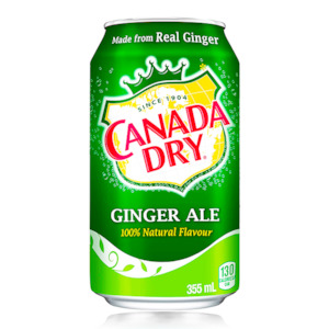 Drinks: Canadian Dry Ginger Ale Can 355ml