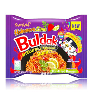 Buldak (Samyang) Ramen Noodles Hot Chicken Habanero Lime 135g