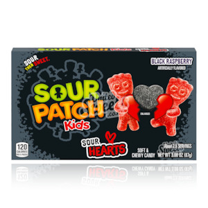Theatre Box: Sour Patch Kids Sour Hearts (Black Raspberry) 87g