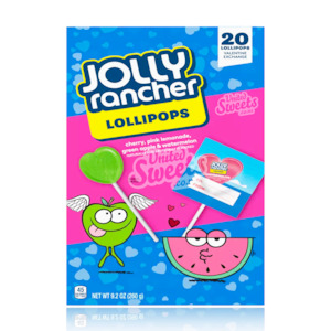 Jolly Rancher Valentine Exchange Lollipops Pack of 20 (260g)