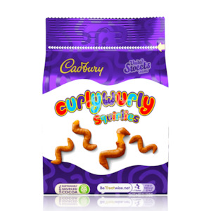 Cadbury Curly Wurly Squirlies Peg Bag 85g (UK Made)