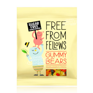 Free From Fellows Sugar free fruit flavoured gummy bears Peg Bag 100g (UK Made)
