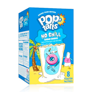 Front: Poptarts Frosted No Chill Sugar Cookie 4 Pack 384g