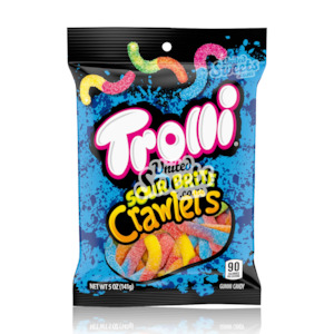 Trolli: Trolli Sour Brite Crawlers Peg Bag 141g