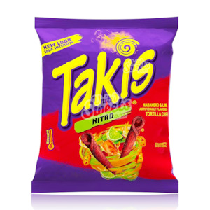 All Mexican: DATED-Takis Nitro (Habanero Lime) 92g BEST BEFORE: 21/07/2025