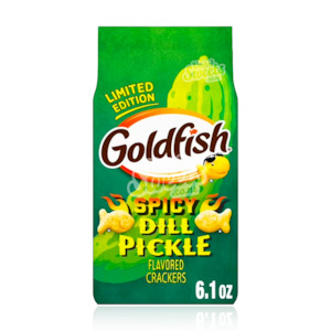 Goldfish Cheez Its: Goldfish Spicy Dill Pickle Flavor 173g (Limited Edition)