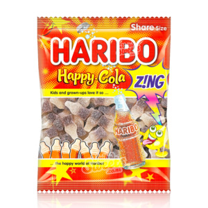 Products: Haribo HAPPY COLA ZING 160g (UK)