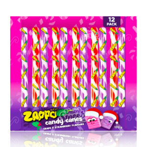 Zappo Candy Canes 12 Pack 170g