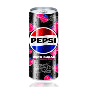 Energy Drinks: Pepsi RASPBERRY Zero Sugar (Thailand) 320ml