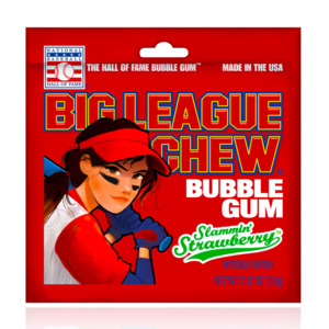 DATED -Big League Chew Slammin' Strawberry