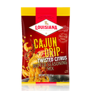 Products: Louisiana Cajun Drip Twisted Citrus Butter Seasoning Mix 57g