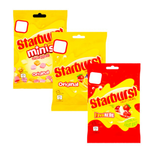 Products: Starburst PEG Bag (Original, Mini's, and Favereds) - UK MADE