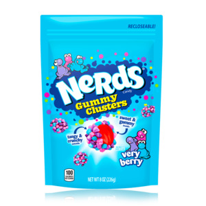Nerds Gummy Clusters Very Berry Bag 226g