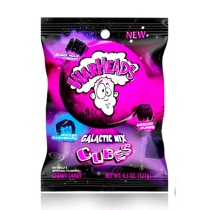 DATED-Warheads Galactic Mix Cubes Peg Bag 99g (BEST BEFORE: 12/2025)