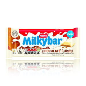 Products: Milkybar White Chocolate Crumble Biscuit 84g