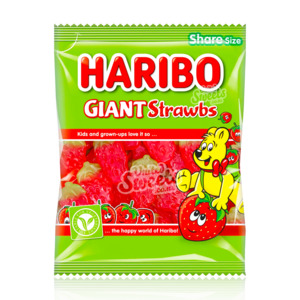 Products: Haribo GIANT STRAWBS 140g (UK)