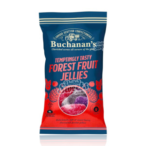 Fruit Roll Ups: Buchanans Forest Fruit Jellies 140g (Scottish)