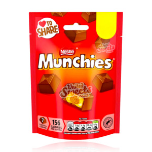 Uk Goodies: Munchies Chocolate & Caramel Bag 81g