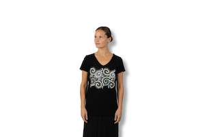 Kakahu Clothing: Ra Gossage - Waipunarangi V Neck T-shirt / Women's