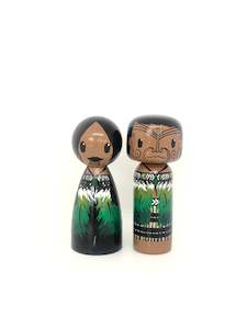 Wooden Dolls - Koro and Kuia