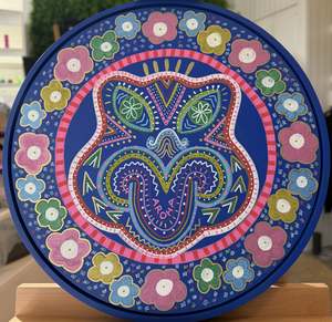 Lissy and Rudi - Wheku Tondo Series - Blue