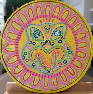 Lissy and Rudi - Wheku Tondo Series - Yellow