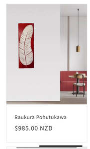 Mahi Toi Art: Hikurangi Edwards - Raukura Red