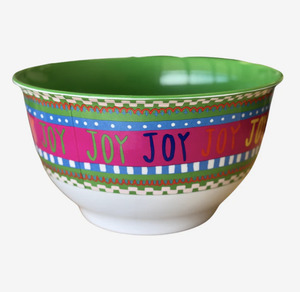Whare Kainga Homeware: Lissy and Rudi Melamine Bowl Large JOY