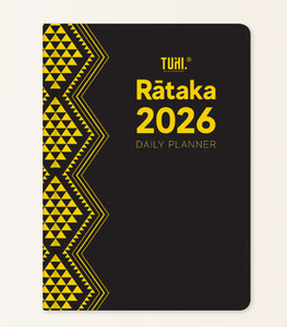 Whare Kainga Homeware: Tuhi Diary B51 Rataka Black & Gold 2026