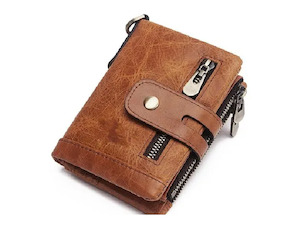 New Luxury Leather Multicard Holder n Chain Pocket Wallet for Men's