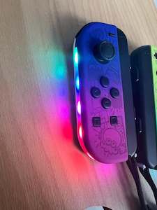 Game Accessories: Wireless LED Controller for Nintendo Switch (Purple-Green)