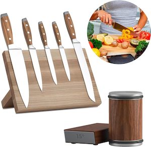 Rolling Knife Sharpener with Non Slip Base for Kitchen